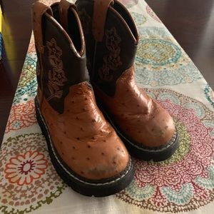 Boys Ostrich boots